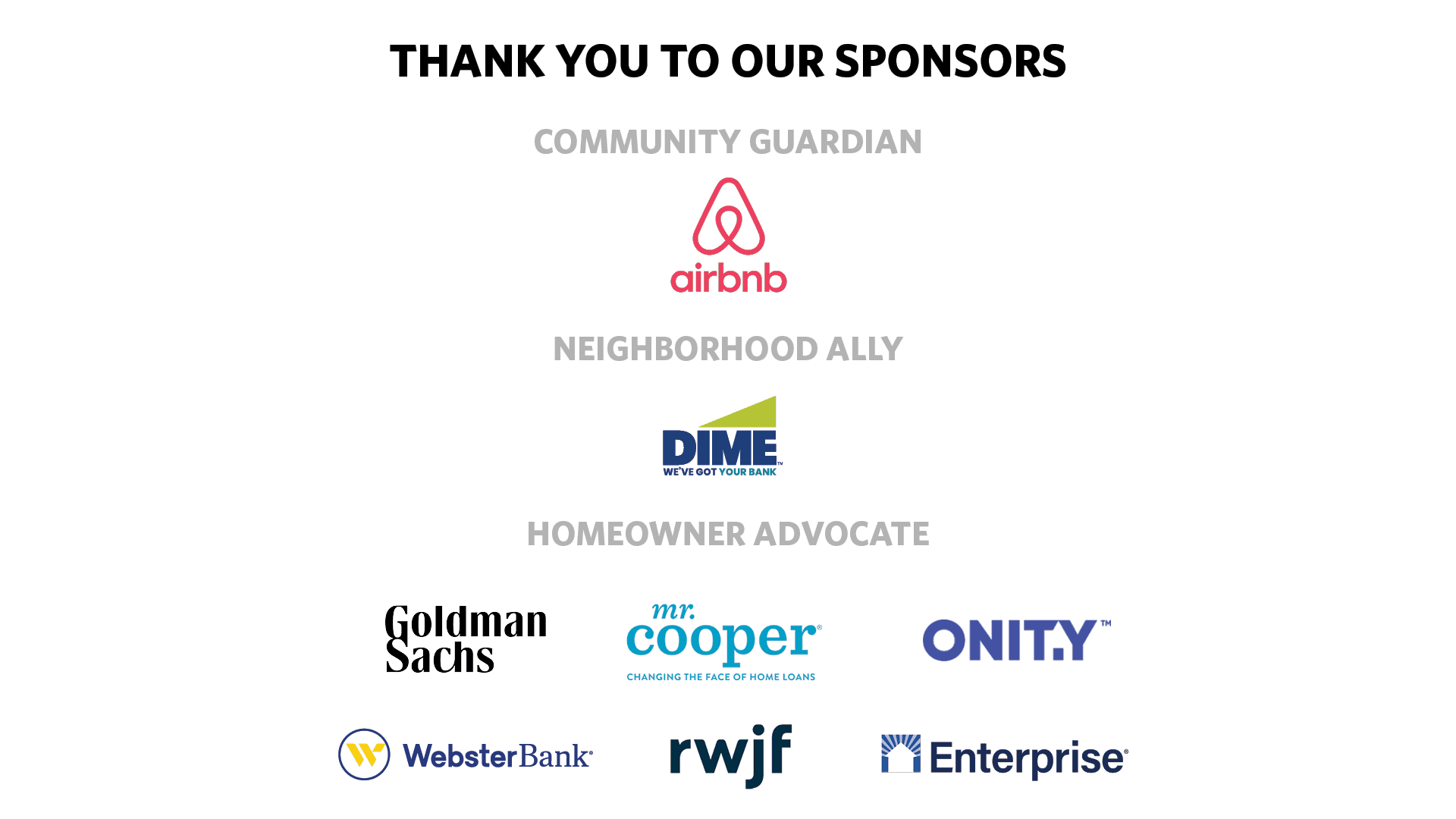 sponsors